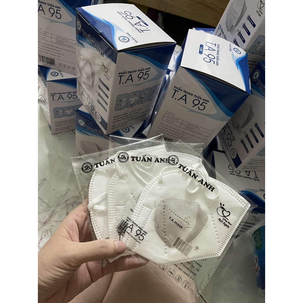 Hộp 10 Khẩu trang N95 Có Van Thở, khẩu trang kháng khuẩn tiêu chuẩn N95 hàng công ty đạt chuẩn FDA CE | BigBuy360 - bigbuy360.vn