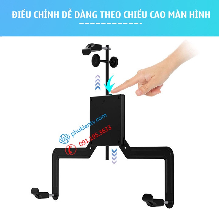 Bộ Kit Vesa Mount A2 17 - 32 Inch - Kẹp Màn Hình Không Có Lỗ Ốc VESA - Lắp Cùng Giá Treo Màn Hình