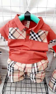 Bộ burberry cho bé