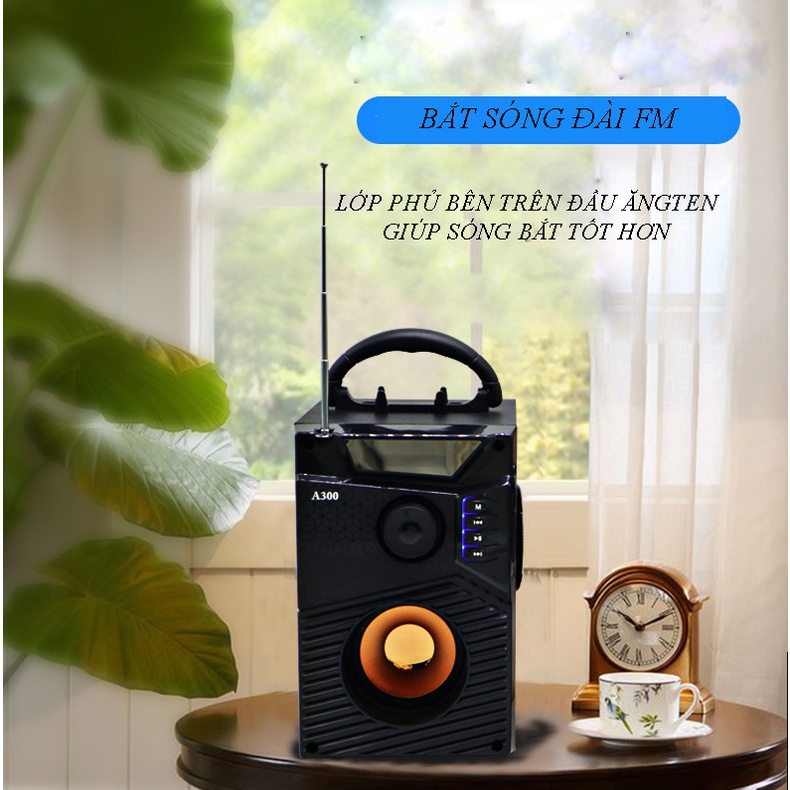 Loa A300 Hozito Cao Cấp Version 2020 TẶNG MIC HÁT, Loa Hát Karaoke Bluetooth Cầm Tay