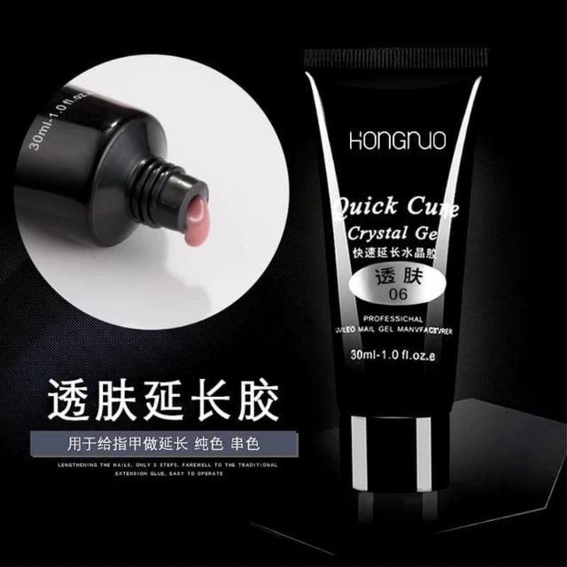 Gel gôm chính hãng Hongnuo chất lượng tuyệt vời chuyên dùng trong nối móng đắp móng up.tuýp 30ml tiết kiệm..