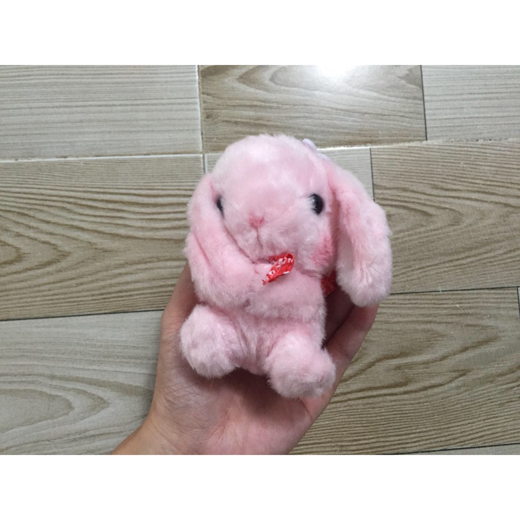 Gấu bông chó Shiba, thỏ Loppy, mèo, chuột hamster lông xù mịn mượt tem Amuse chính hãng