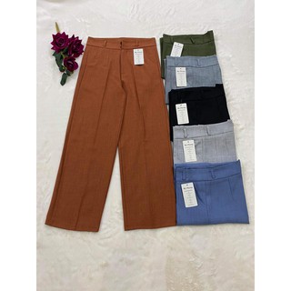 Quần Âu Nữ(Hình Thật 100%) Dáng Cơ Bản Mẫu Quần Tây Có Đai, Ống Suông, Chất Liệu Mango Cao Cấp.