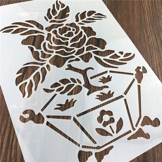 Khuôn Phun Sơn Trang Trí Bánh Hình Chậu Hoa