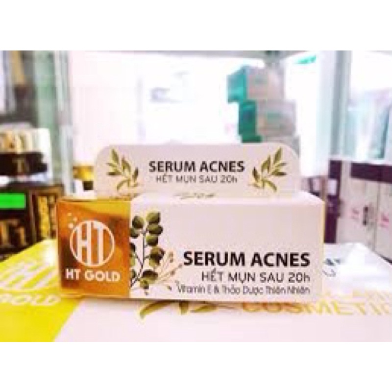 Serum Mụn Trắng Da Liền Sẹo HT GOLD Acnes hết mụn sau 20h