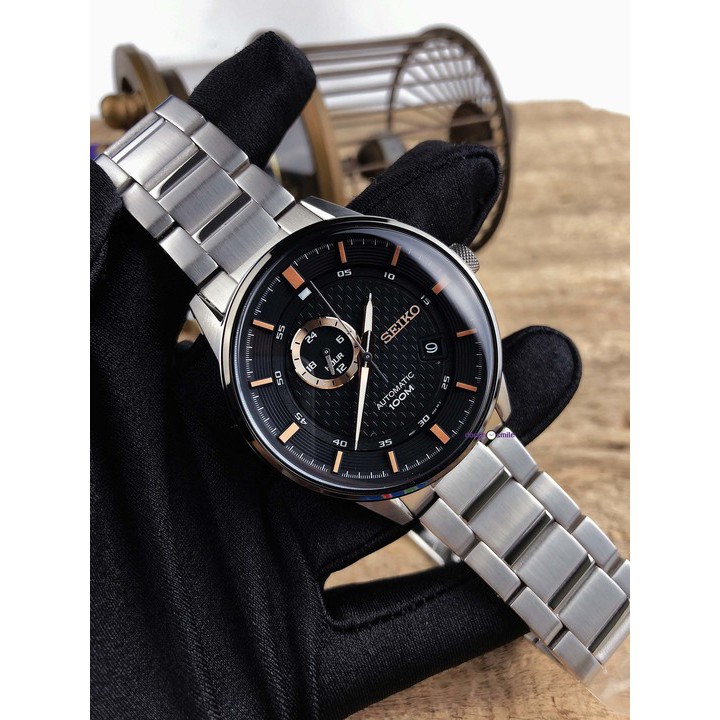 Đồng hồ cơ nam Seiko SSA389K1 chính hãng dây thép, mặt kính Hardlex Crystal (Kính Cứ