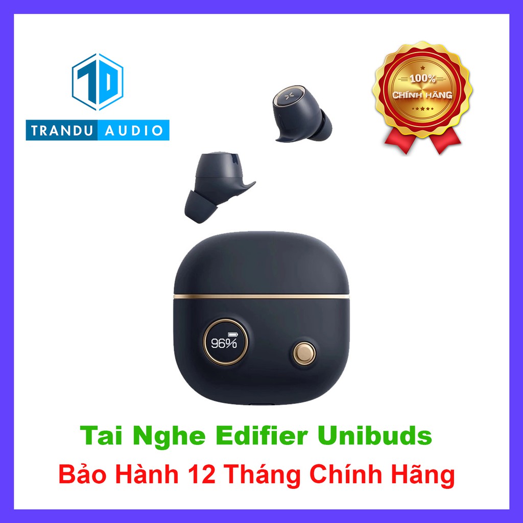  Tai Nghe True Wireless Edifier Unibuds Pin 8H, Đèn Oled, Aptx, Có App, Mới 100%, Bản Qu