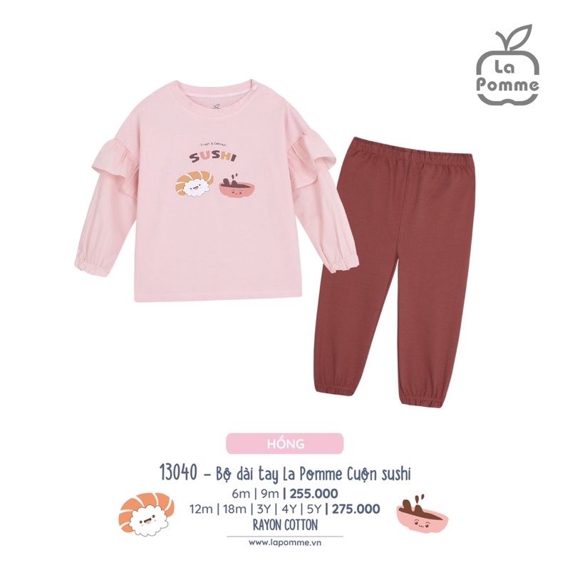 La pomme Bộ dài tay la pomme cuộn susi AW2022
