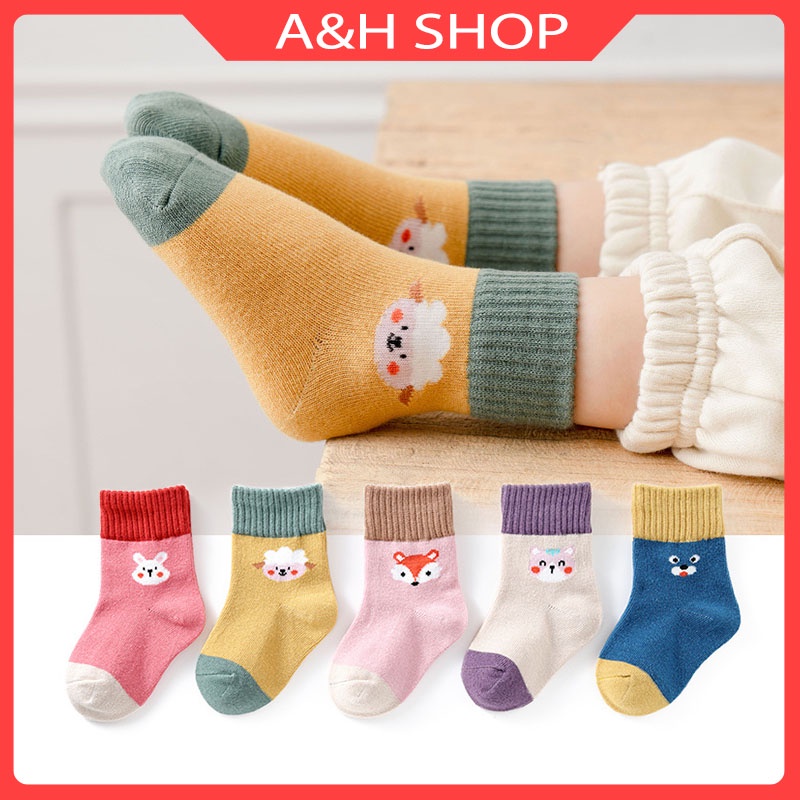 Tất cho bé trai bé gái, Vớ cho bé từ 1-12 tuổi, chất liệu cotton mềm mại, thoáng khí, thấm hút mồ hôi