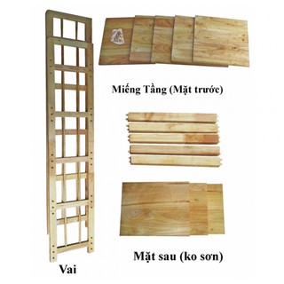 Kệ sách gỗ 4 tầng 40cm
