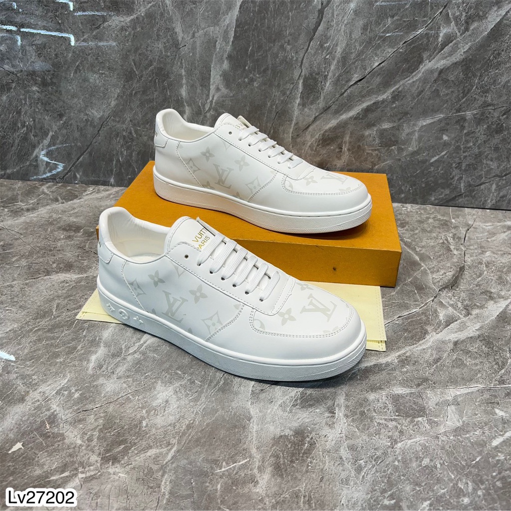 Giày Thể Thao LV Nam Cao Cấp - Giày Thể Thao Nam Phối Chữ LV Cực Đẹp From Chuẩn Siêu Đỉnh