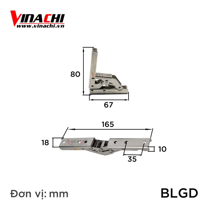 Bản Lề Gập Duỗi - Bản Lề Gấp Thông Minh có 2 chức năng đặc biệt DUỖI THẲNG 180 độ hoặc GẬP GÓC VUÔNG 90 độ Siêu Bền