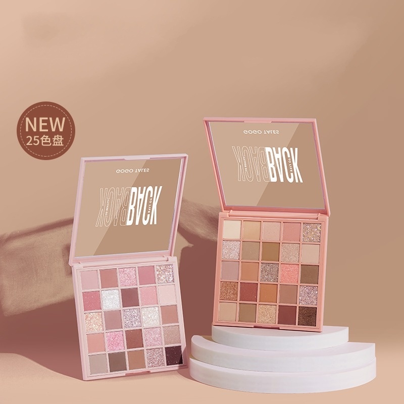Bảng mắt Gogo tales 25 ô Back To Reality GT282 Nhũ lì lâu trôi phấn mắt 25 ô màu gogotales nội địa trung