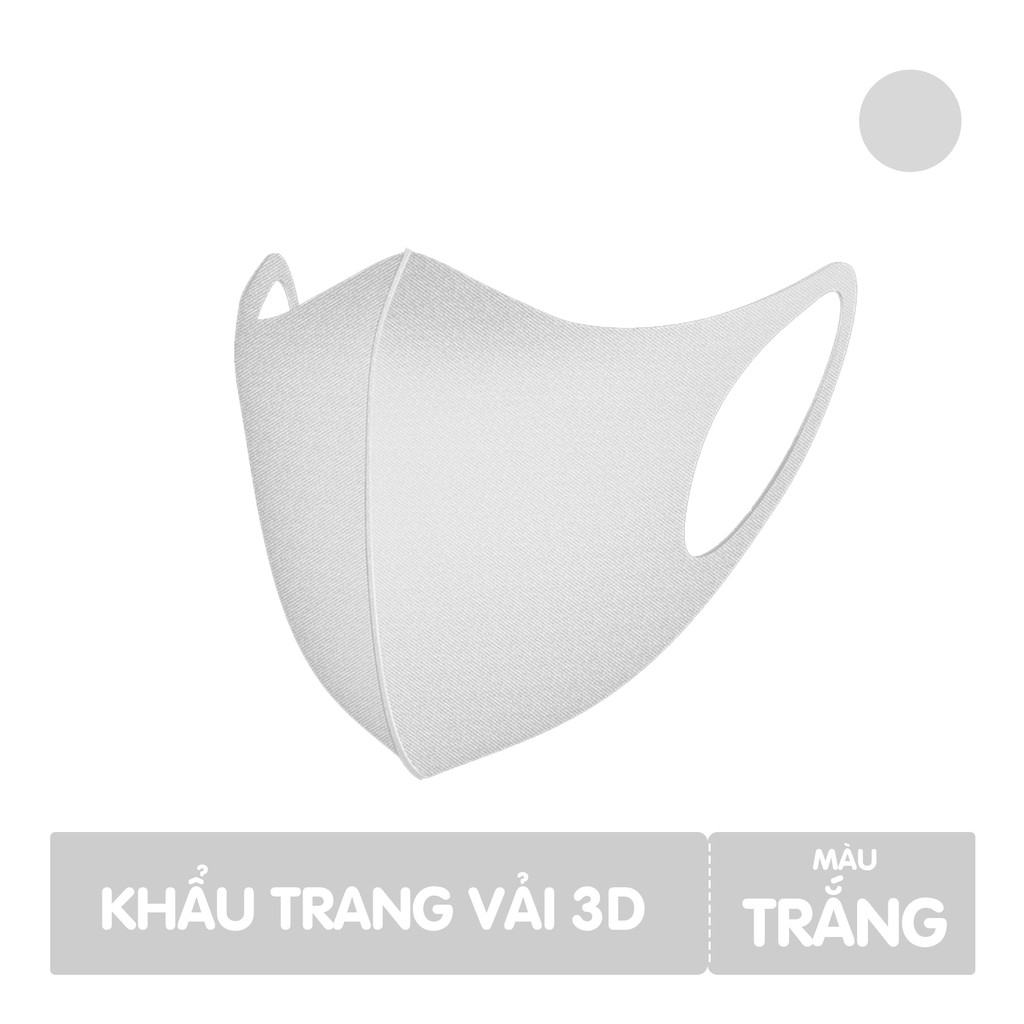 Khẩu trang 3D vải poly 2da chống bụi kháng khuẩn chọn màu - Skin Hub | BigBuy360 - bigbuy360.vn