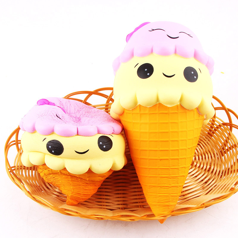 Đồ Chơi Xốp Squishy Giảm Stress Hình Cây Kem Dễ Thương Cho Bé