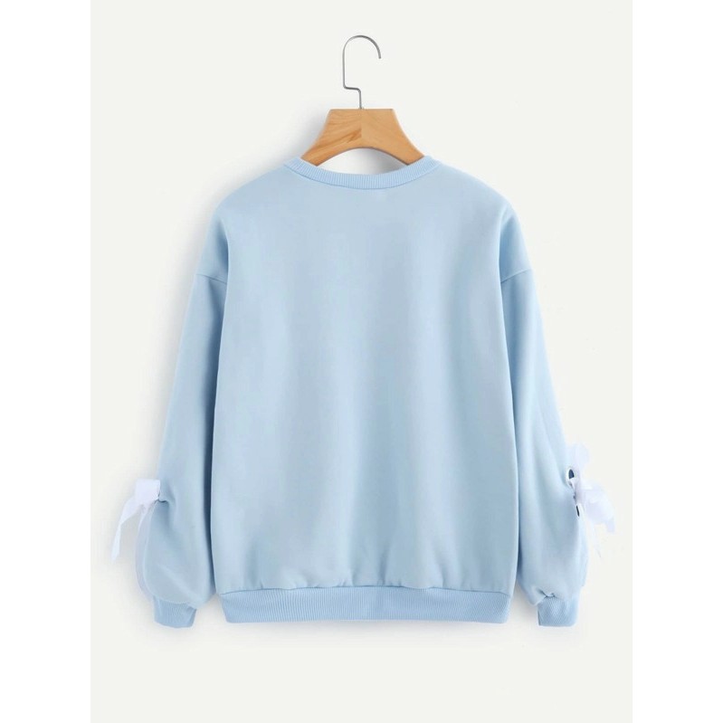 [HÀNG CHUẨN ĐẸP]Áo sweater xanh biển unisex - áo sweaters xanh nhạt chất nỉ đẹp cực - sweatshirt blue | BigBuy360 - bigbuy360.vn