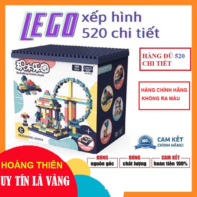 Bộ lego xếp hình 520 chi tiết đồ chơi cho bé lắp ráp - Đồ chơi phát triển tư duy -   Đồ chơi lắp ráp cho bé DVN