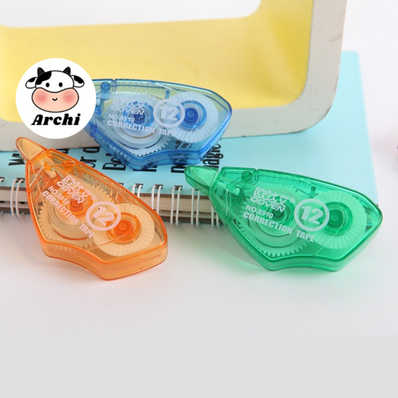 Bút xóa dạng kéo phong cách nhiều màu cuộn dài 5 mét