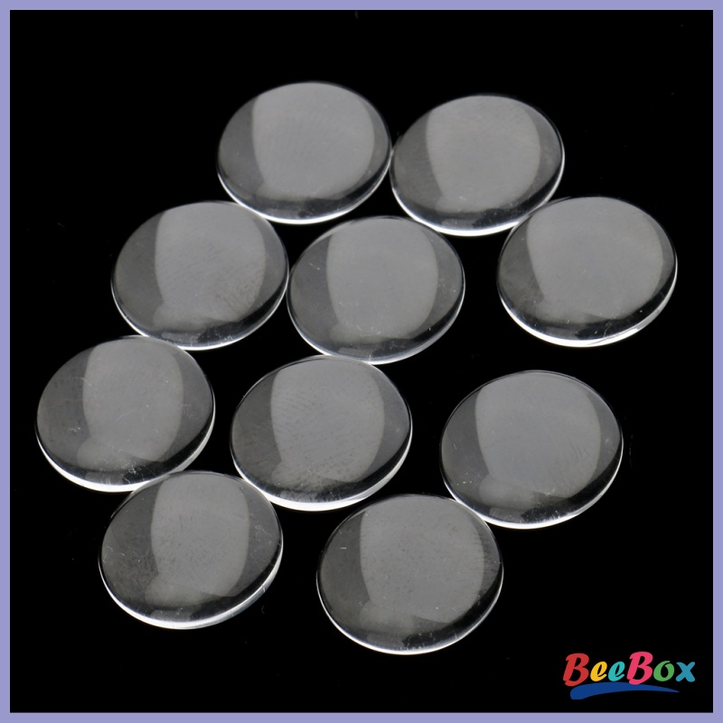 BeeBox 5 Pairs/Lot Clear Flat Eyechips Safety Doll Eyes 12\'\' Blythe Doll DIY Making