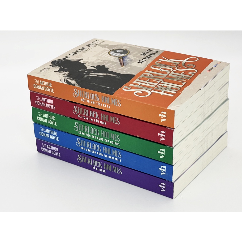 Sách - Combo - Box Set 5 Tập Sherlock Holmes - Sirartnur Conan Doyle - (Bìa Mềm)