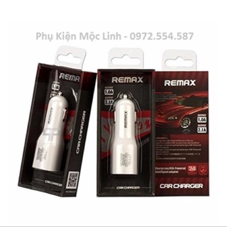 Cốc sạc dành cho oto Remax 2 cổng