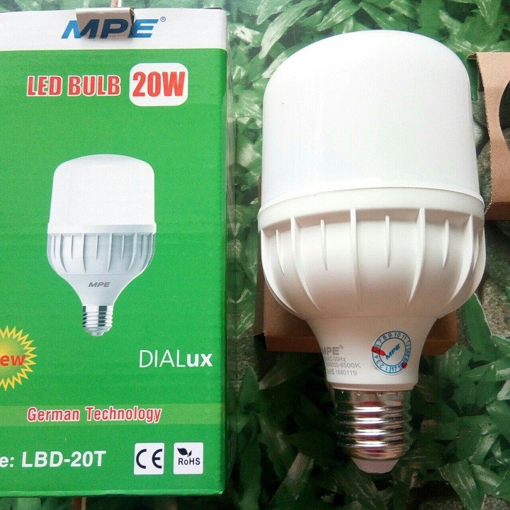 ĐÈN LED BULB 20W MPE TRẮNG / VÀNG