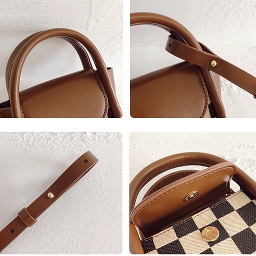 Túi đeo chéo nữ mini họa tiết sành điệu vintage T002