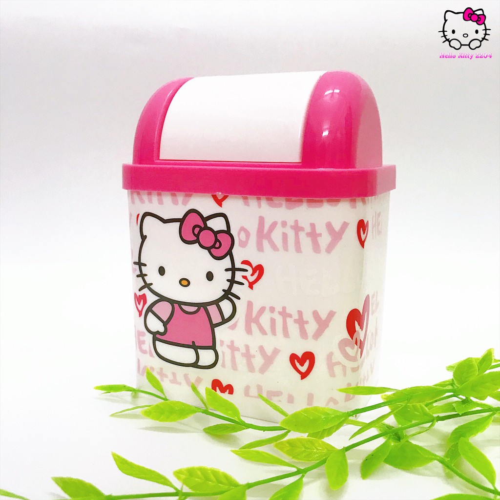 🌸🌸Thùng rác nhựa mini để bàn tiện lợi, dễ thương Hello Kitty☘☘