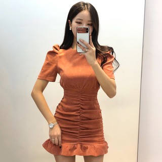 Đầm nữ dáng ôm midi tay ngắn Emilyshop
