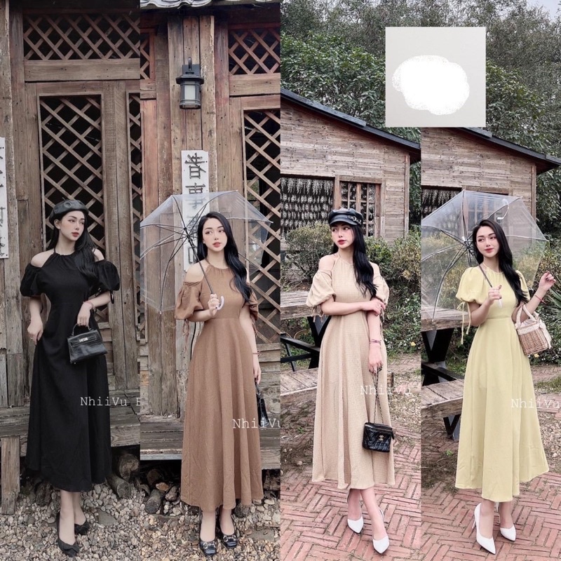 VÁY CỔ YẾM SIÊU XINH