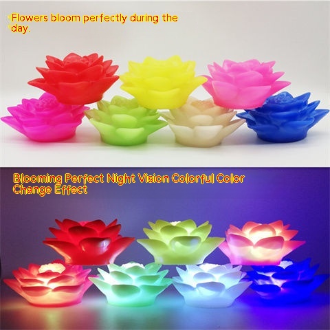 Đèn Ngủ Hình Hoa Sen Nhiều Màu Sắc Lãng Mạn Cho Bé