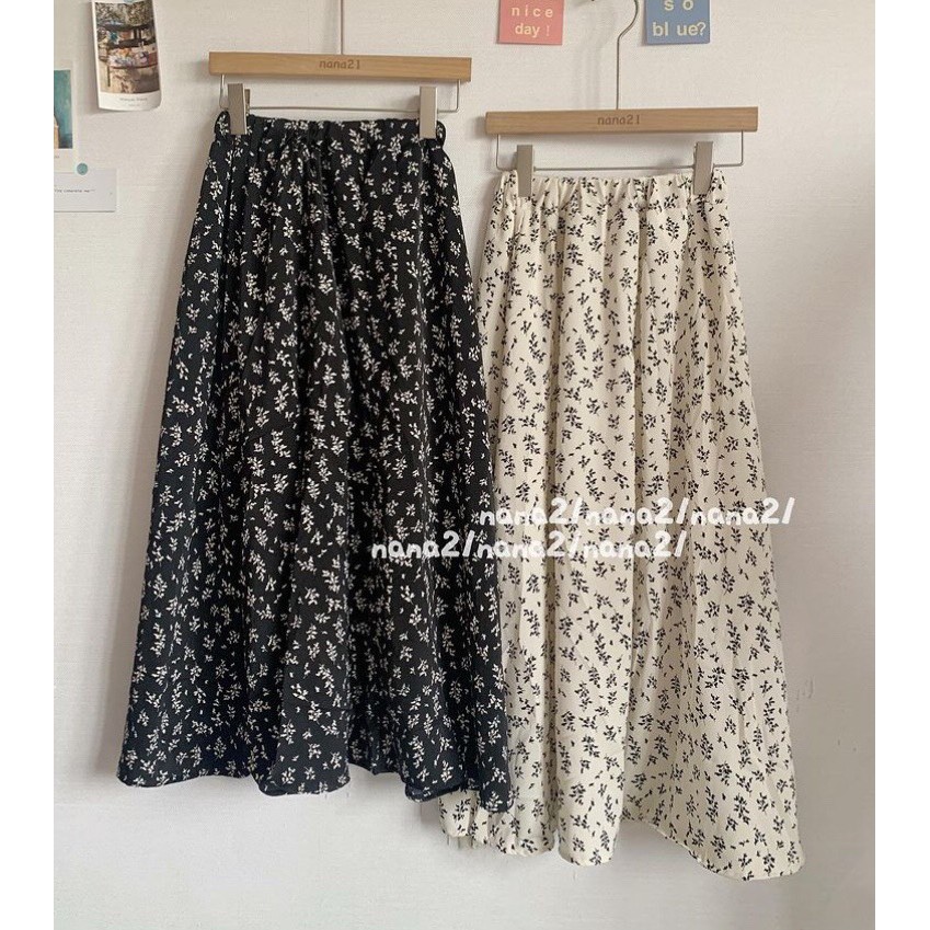 Chân váy hoa nhí ulzzang chun sau