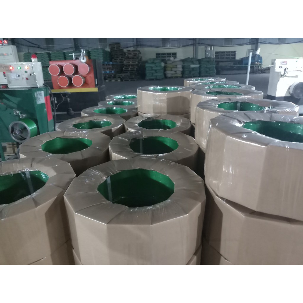 Dây đai nhựa PET mã 16-08 chuyên dụng buộc hàng hoá trọng lượng nặng, cồng kềnh, giá rẻ, lực kéo lớn, sản phẩm dùng