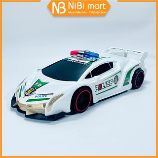 Đồ Chơi Mô Hình Xe Ô tô Cảnh Sát Giao Thông Có Bánh Đà Cho Bé 320-16