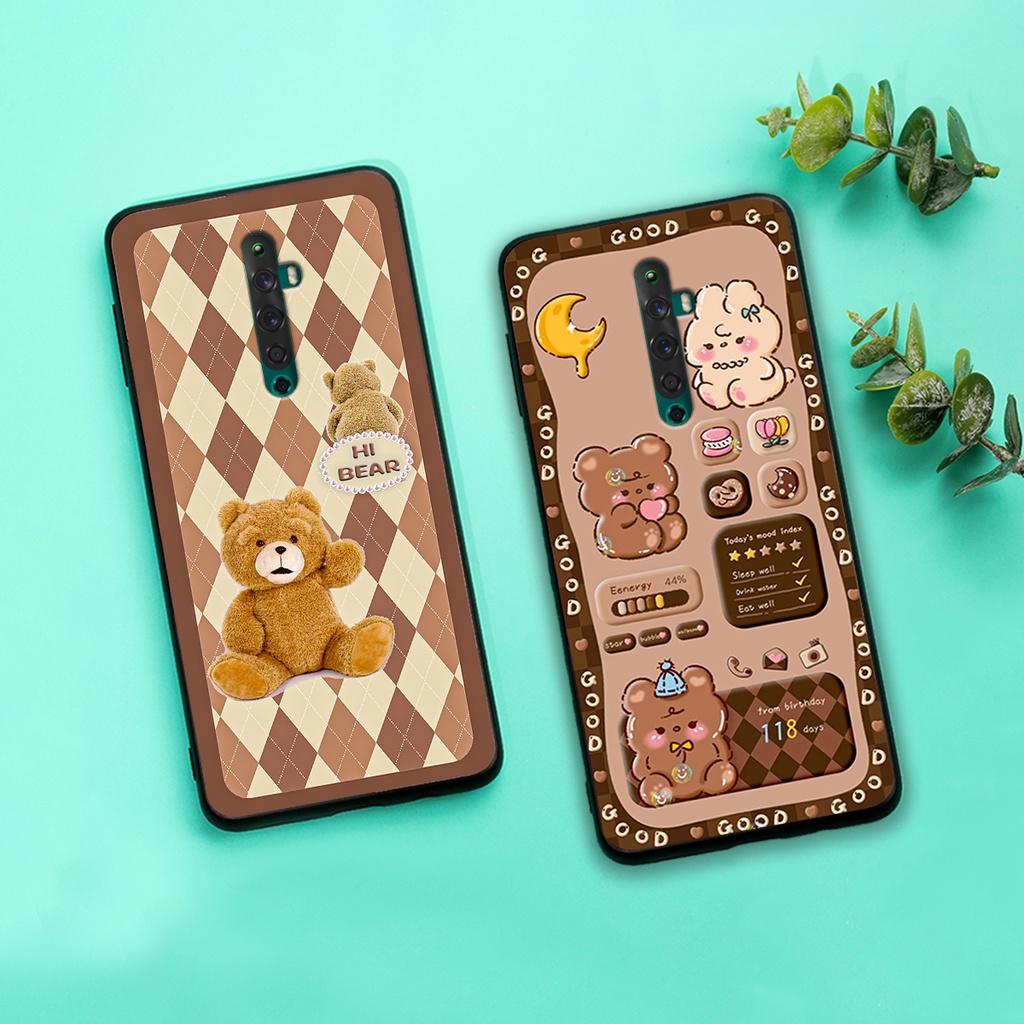 Ốp lưng Oppo Reno 2 / Reno2 F - Reno 2f in hình gấu bear dễ thương, bền đẹp
