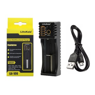 Sạc pin đa năng Liitokala Lii 100, kiêm sạc dự phòng dùng sạc điện thoại