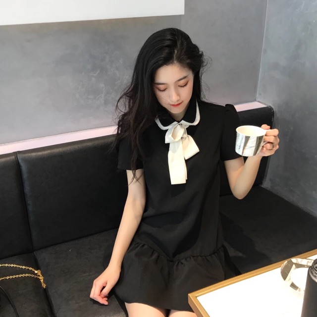 (1kg)Váy đuôi cá cổ nơ Ulzzang | BigBuy360 - bigbuy360.vn