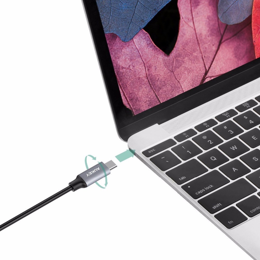 Cáp AUKEY CB-CD3 Type-C dài 2m Chính hãng FULLBOX