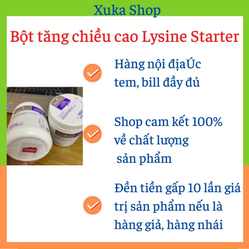 Lysine Bioisland dạng bột phát triển chiều cao cho bé từ 6 tháng đến 5 tuổi - Hàng nội địa Úc