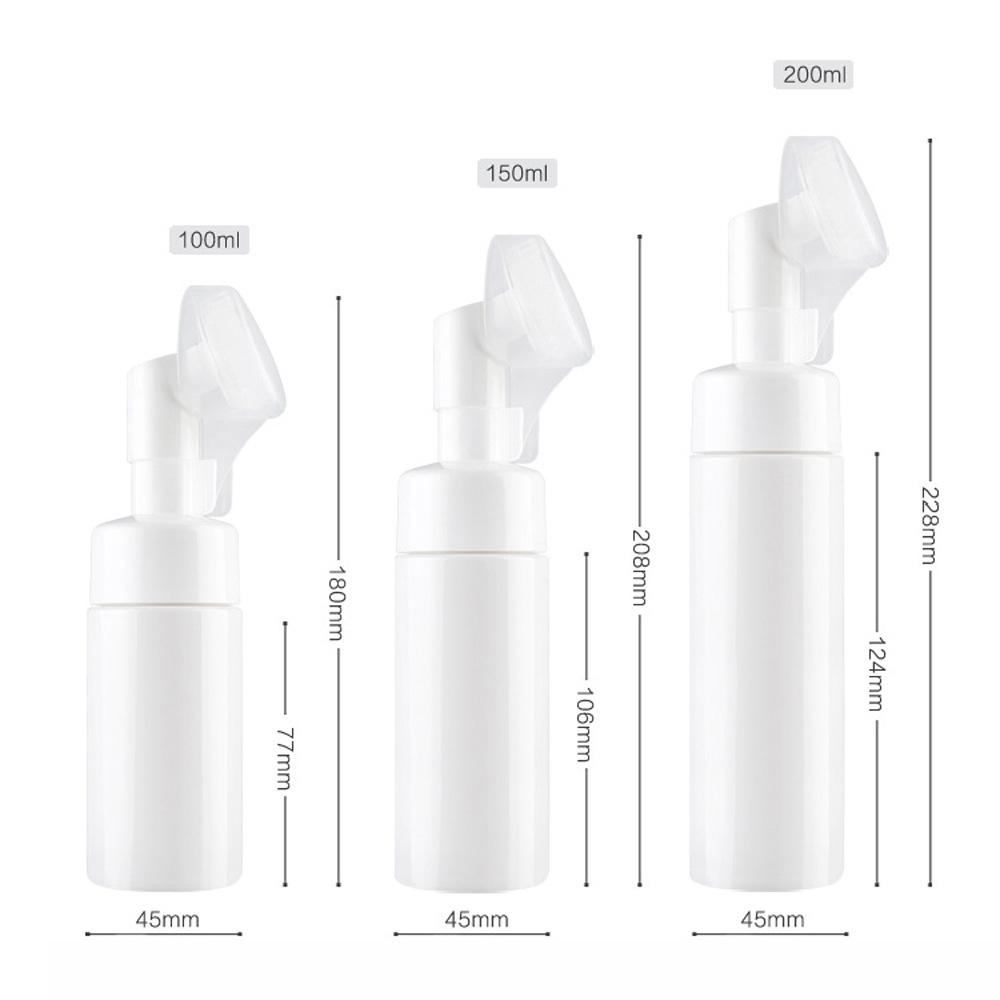 Bình Tạo Bọt Sữa Rửa Mặt Bằng Silicone Kèm Cọ Rửa Tay Tiện Lợi SOFTNESS