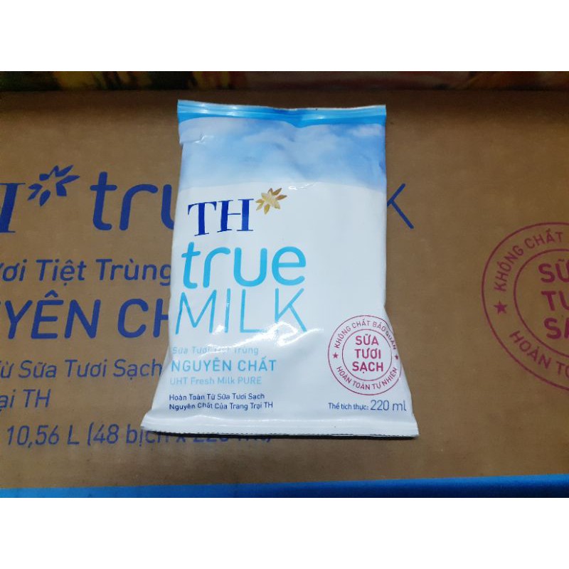 10 bich Sữa bịch nguyên chất TH