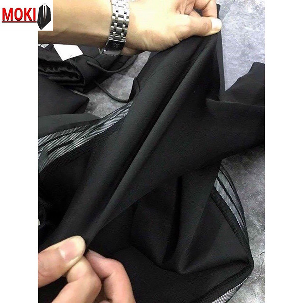 Quần thể thao nam MOKI nỉ dày dặn 3 sọc, quần dài nam không bai xù dễ phối đồ | BigBuy360 - bigbuy360.vn