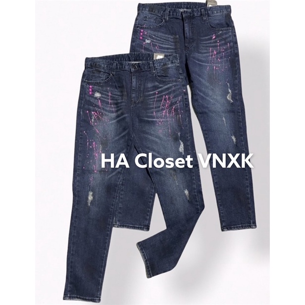 Sale-Quần Jean Vẩy Sơn Xuất Hàn