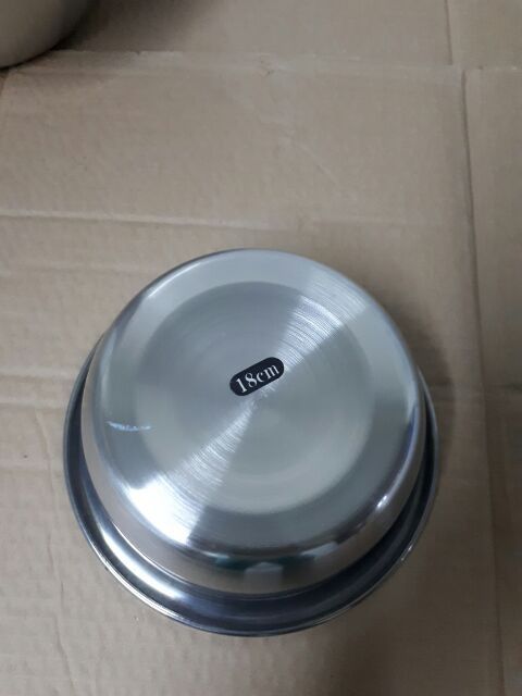 Thau sâu inox làm bánh trộn thức ăn đủ sai sai 22 là 30000k