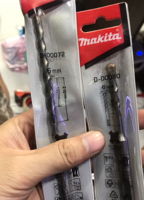 Mũi khoan bê tông 6li đuôi gài Makita