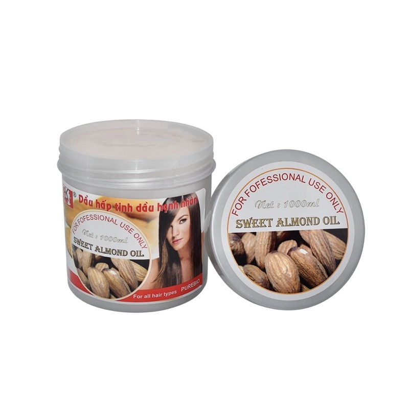 HẤP DẦU LK HOA SEN - BẠC HÀ - HẠNH NHÂN - JOJOBA - BƠ - MẬT ONG - HOA LAN DƯỠNG TÓC SUÔN MỀM BÓNG MƯỢT 1000ML