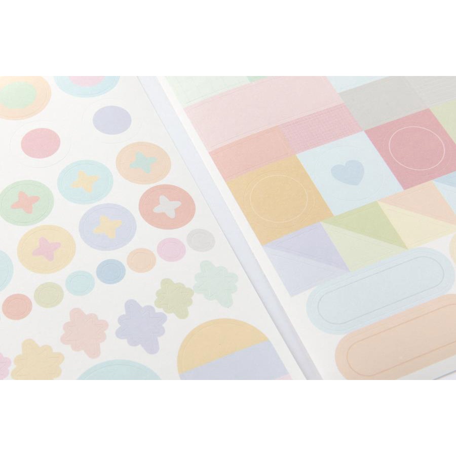 Set 10 Sticker ARTBOX Hàn Quốc Khung Chữ Tiếng Anh Vinatage