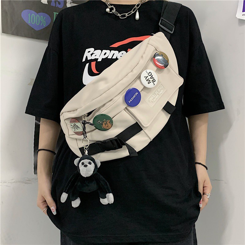 Túi Đeo Chéo Thể Thao Dáng Rộng Phong Cách Hàn Quốc Cá Tính 19911