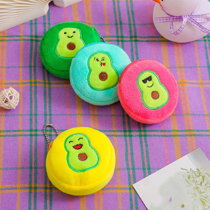 Ví Đựng Tiền Xu Hình Trái Bơ Hoạt Hình Đáng Yêu