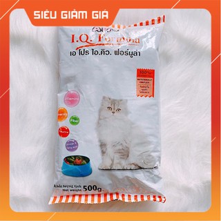 Hình ảnh Thức ăn cho mèo iq 500g - thức ăn iq dạng hạt cho mèo chính hãng